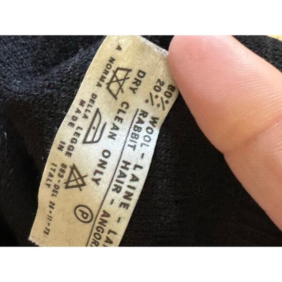 NWT Sonia Rykiel Women's Black Wide Leg Palazzo Sweatpants Joggers Size 38 - Picture 7 of 9